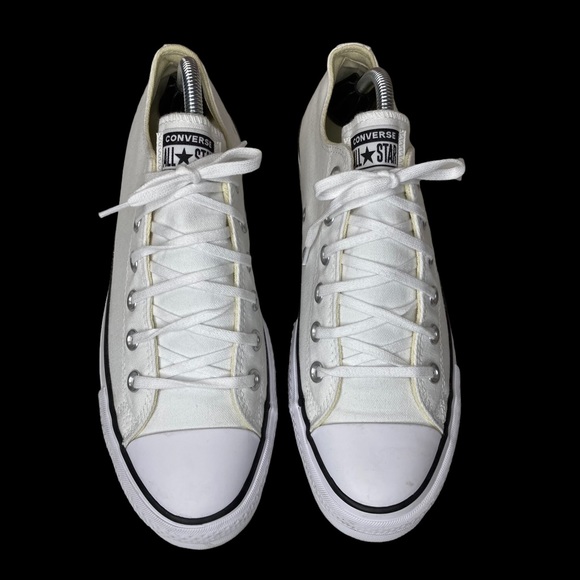 Converse Chuck Taylor® All Star® Platform Sneaker in White Canvas Sz: 9.5 - Picture 5 of 11